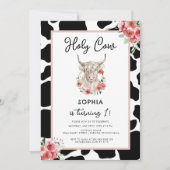 ホーリーカウアイワンピンク誕生日 招待状 (正面)