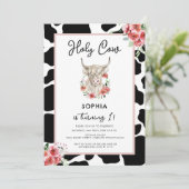 ホーリーカウアイワンピンク誕生日 招待状 (スタンド正面)