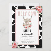 ホーリーカウアイワンピンク誕生日 招待状 (正面)