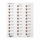 ホーリーカウアイワンレッド差出人住所ラベル ラベル (フルシート)