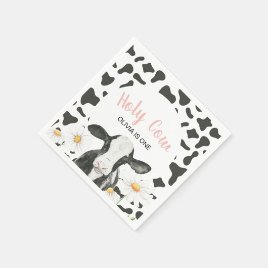ホーリーカウアイワンワンデイジー スタンダードカクテルナプキン (角)