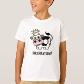 ホーリーカウアニマルおもしろいドプン Tシャツ (正面)
