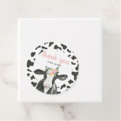 ホーリーカウイアムワンピンクギンガムフローラ誕生日 フェイバータグ (インサイチュ)