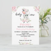 ホーリーカウイアムワンファーム1歳の誕生日招待状 招待状 (スタンド正面)