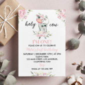 ホーリーカウイアムワンファーム1歳の誕生日招待状 招待状