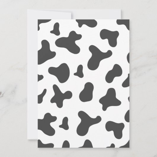 ホーリーカウイムカウファースト誕生日招待状 招待状 (裏面)