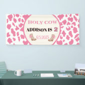 ホーリーカウイムツーカウープリント誕生日バナー 横断幕 (トレードショー)