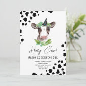 ホーリーカウイムワンボーイファームアニマルズ誕生日 招待状 (スタンド正面)