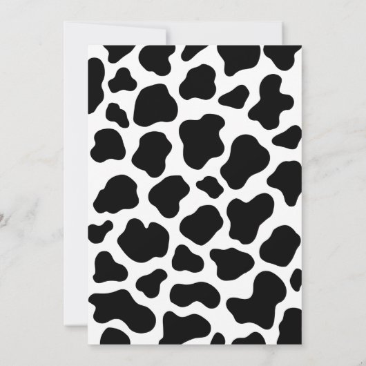 ホーリーカウイワンカウガールフィフス誕生日招待状 招待状 (裏面)