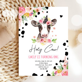 ホーリーカウイワンガールファームアニマルズ誕生日 招待状