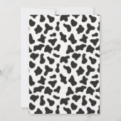 ホーリーカウウェスタン素朴フローラパンパスベビーシャワー 招待状 (裏面)