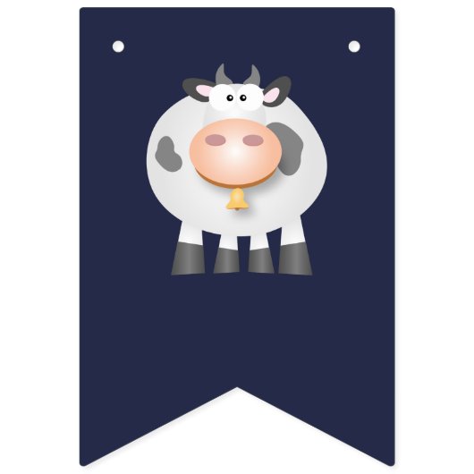 ホーリーカウオおもしろいーバーザヒル誕生祝い バンティングフラッグ (第1の旗)