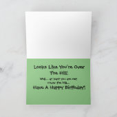 ホーリーカウオーバーザヒル誕生日カード カード (内部)