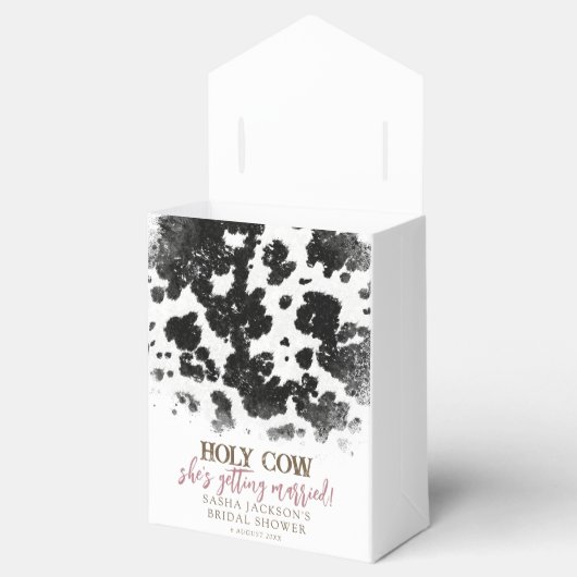 ホーリーカウカウボーイフローラブーツブライダルシャワー フェイバーボックス (オープン)