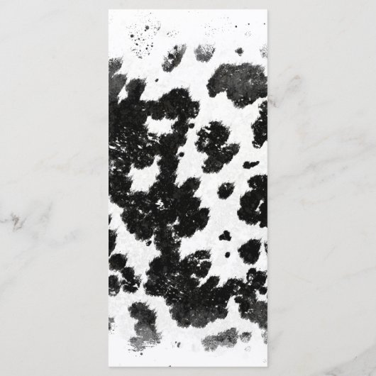 ホーリーカウカウボーイフローラブーツブライダルシャワー メニュー (裏面)