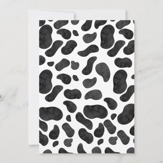 ホーリーカウカプリント第2誕生日招待状 招待状 (裏面)