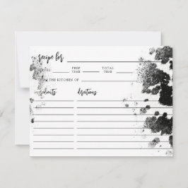 ホーリーカウカントリーウェスタンブライダルシャワーレシピカード ノートカード