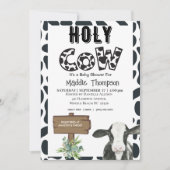 ホーリーカウカントリーファームベビーシャワー招待状 招待状 (正面)