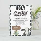 ホーリーカウカントリーファームベビーシャワー招待状 招待状 (スタンド正面)