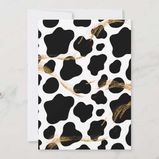 ホーリーカウカントリーファームボーイズファースト誕生日 招待状 (裏面)