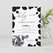 ホーリーカウカントリーファームボーイ誕生日 招待状 (スタンド正面)