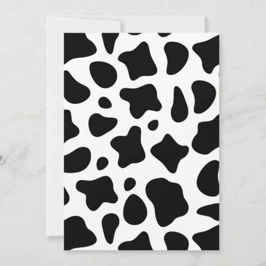 ホーリーカウガールベビーシャワー招待状 招待状 (裏面)