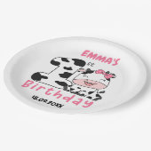 ホーリーカウガール1st誕生日パーティー紙プレート ペーパープレート (アングル)