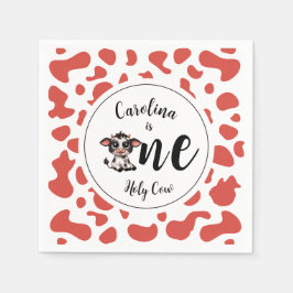 ホーリーカウコーラルピンク スタンダードカクテルナプキン