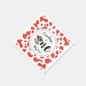 ホーリーカウコーラルピンク スタンダードカクテルナプキン (角)