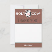 ホーリーカウサンキューファームアニマルパーティー サンキューカード (正面)