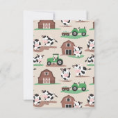 ホーリーカウサンキューファームアニマルパーティー サンキューカード (裏面)