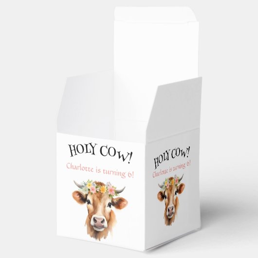 ホーリーカウジャージーカウガールフローラガールズ誕生日 フェイバーボックス (オープン)