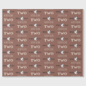 ホーリーカウセカンドバースデーファームアニマルパーティー ラッピングペーパー (フラット)