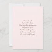 ホーリーカウツインズベビーシャワーガール招待状 招待状 (裏面)