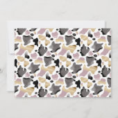 ホーリーカウツインズベビーシャワー女性のカーボーイ招待状 招待状 (裏面)