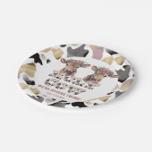 ホーリーカウツツインズベビーシャワープレート ペーパープレート (アングル)