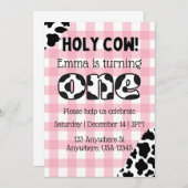 ホーリーカウツディモー誕生日招待状 招待状 (正面/裏面)