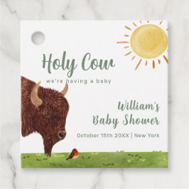 ホーリーカウハイランドファーム動物の赤ちゃんシャワー フェイバータグ