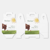 ホーリーカウハイランドファーム動物の赤ちゃんシャワー フェイバーボックス (見開き)