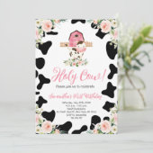 ホーリーカウピンクフローラ第一誕生日パーティー 招待状 (スタンド正面)