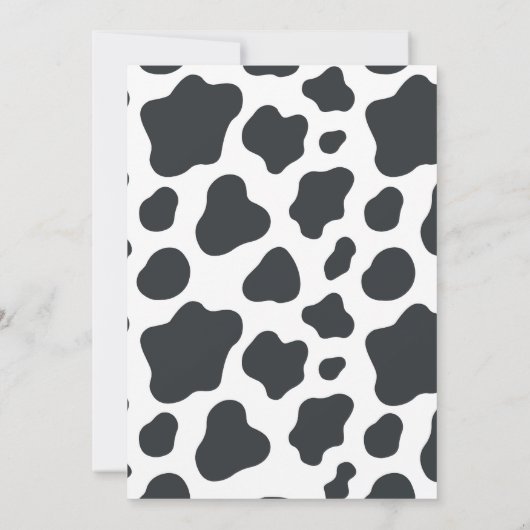 ホーリーカウファーストファースト誕生日招待状 招待状 (裏面)