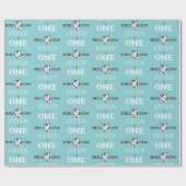 ホーリーカウファースト誕生日ファームアニマルパーティー ラッピングペーパー (フラット)