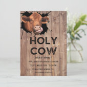 ホーリーカウファースト誕生日招待状 招待状 (スタンド正面)