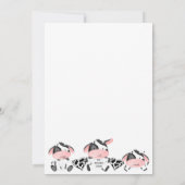 ホーリーカウファースト誕生日招待状 招待状 (裏面)