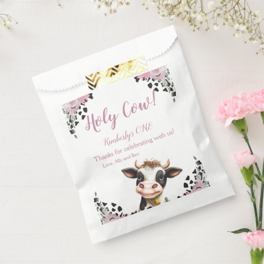 ホーリーカウファースト誕生日、ありがとう フェイバーバッグ (封をした状態)