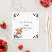 ホーリーカウファースト誕生日 スタンダードカクテルナプキン (インサイチュ)