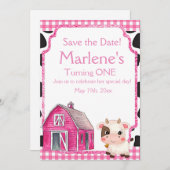 ホーリーカウファースト誕生日 セーブザデート (正面/裏面)