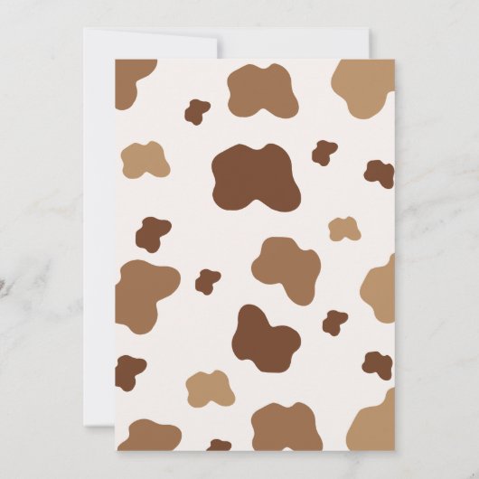 ホーリーカウファームアニマル1ST誕生日招待状 招待状 (裏面)