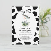 ホーリーカウファーム1st誕生日招待状 招待状 (スタンド正面)