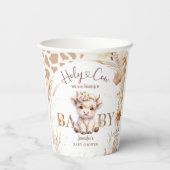 ホーリーカウベビーシャワーボホ男女兼用 紙コップ (裏面)